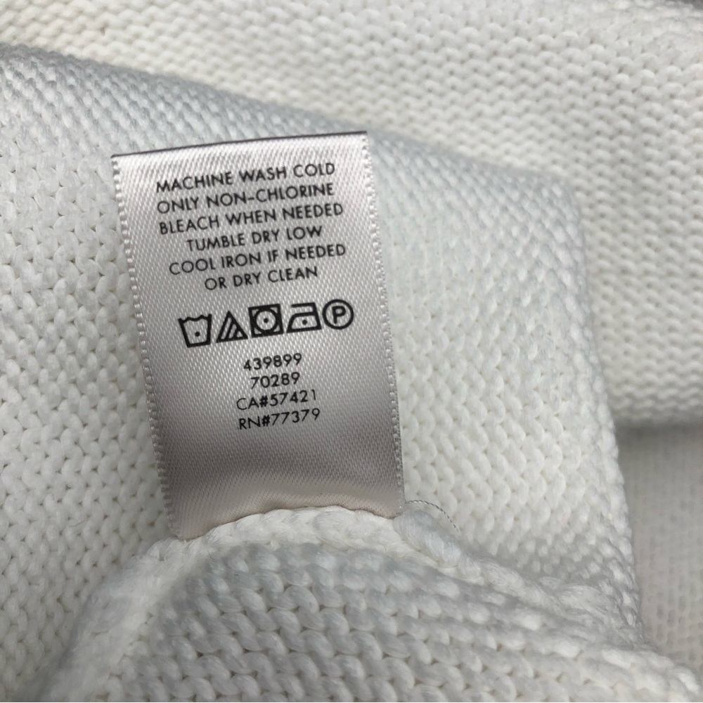 Ann Taylor White Lace Up Sweater Tank Top - Picture 7 of 7